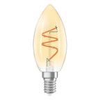 Osram / Ledvance LED Filament Vintage 1906 Kerze B klar 300° Spiral 3,5-28W/922 extra warmweiß 300lm E14 220-240V dimmbar