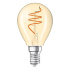 Osram / Ledvance LED Filament Vintage 1906 Tropfen P klar 300° Spiral 4,9-40W/922 extra warmweiß 470lm E14 220-240V dimmbar
