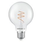 Osram / Ledvance LED Filament Vintage 1906 Globe G80 klar 300° Spiral 4,6-40W/927 warmweiß 470lm E27 220-240V dimmbar