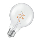 Osram / Ledvance LED Filament Vintage 1906 Globe G80 klar 300° Spiral 4,6-40W/927 warmweiß 470lm E27 220-240V dimmbar