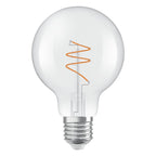 Osram / Ledvance LED Filament Vintage 1906 Globe G80 klar 300° Spiral 4,6-40W/927 warmweiß 470lm E27 220-240V dimmbar