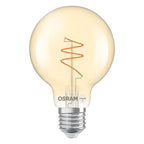Osram / Ledvance LED Filament Vintage 1906 Globe G80 klar 300° Spiral 4,9-40W/922 extra warmweiß 470lm E27 220-240V dimmbar