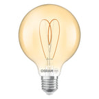 Osram / Ledvance LED Filament Vintage 1906 Globe G95 klar 300° Heart 8-60W/922 extra warmweiß 806lm E27 220-240V dimmbar