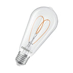 Osram / Ledvance LED Filament Vintage 1906 Edison ST klar 300° Heart 7,2-60W/927 warmweiß 806lm E27 220-240V dimmbar