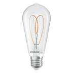 Osram / Ledvance LED Filament Vintage 1906 Edison ST klar 300° Heart 7,2-60W/927 warmweiß 806lm E27 220-240V dimmbar