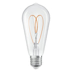 Osram / Ledvance LED Filament Vintage 1906 Edison ST klar 300° Heart 7,2-60W/927 warmweiß 806lm E27 220-240V dimmbar