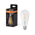 Osram / Ledvance LED Filament Vintage 1906 Edison ST klar 300° Heart 7,2-60W/927 warmweiß 806lm E27 220-240V dimmbar