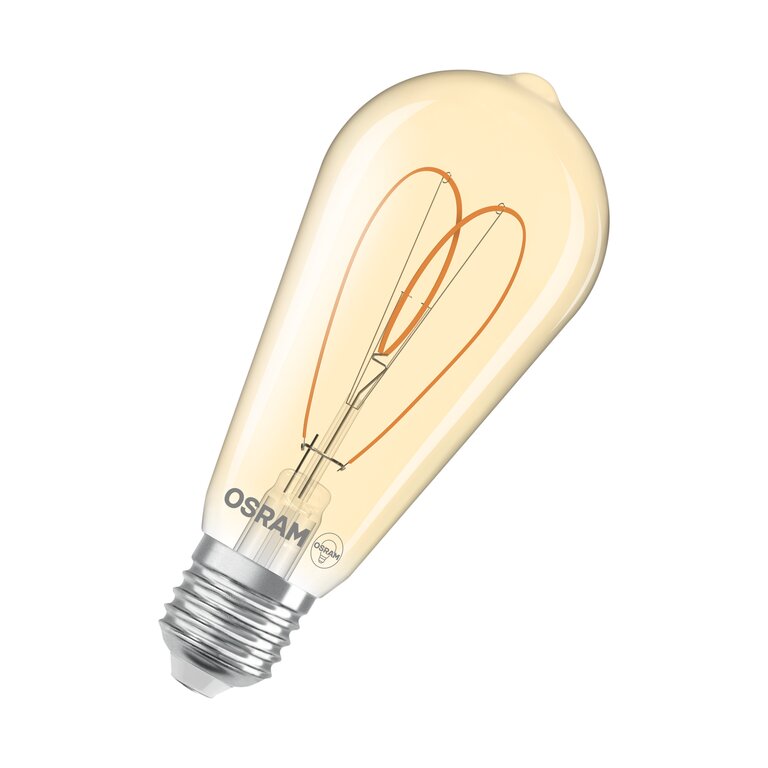 Osram / Ledvance LED Filament Vintage 1906 Edison ST klar 300° Heart 4,9-40W/922 extra warmweiß 470lm E27 220-240V dimmbar