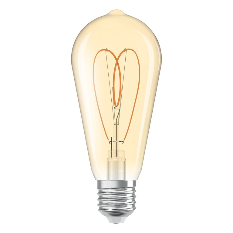 Osram / Ledvance LED Filament Vintage 1906 Edison ST klar 300° Heart 4,9-40W/922 extra warmweiß 470lm E27 220-240V dimmbar