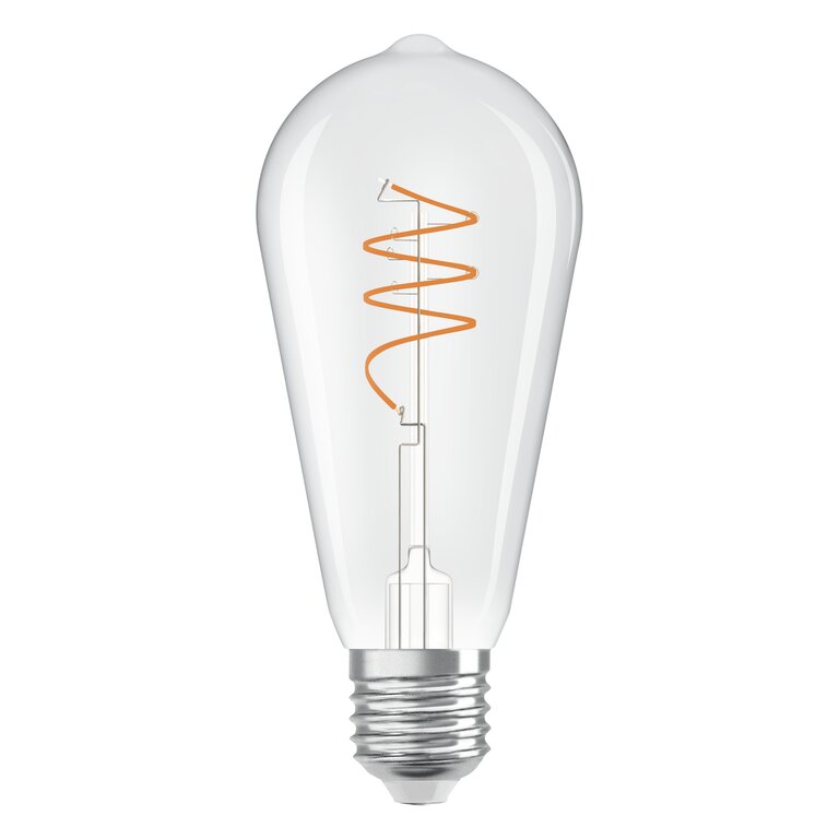 Osram / Ledvance LED Filament Vintage 1906 Edison ST klar 300° Spiral 3,4-40W/827 warmweiß 470lm E27 220-240V