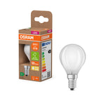 Osram / Ledvance LED Filament Tropfen P matt 330° UltraEfficient 1,2-25W/827 warmweiß 255lm E14 220-240V