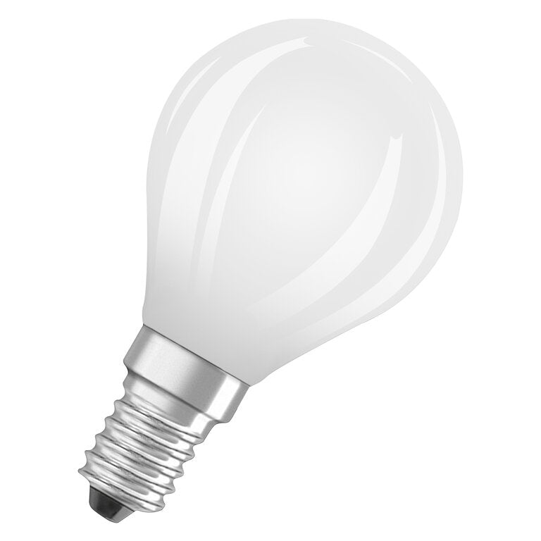 Osram / Ledvance LED Filament Tropfen P matt 330° UltraEfficient 1,2-25W/840 kaltweiß 255lm E14 220-240V