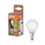 Osram / Ledvance LED Filament Tropfen P matt 330° UltraEfficient 1,2-25W/840 kaltweiß 255lm E14 220-240V