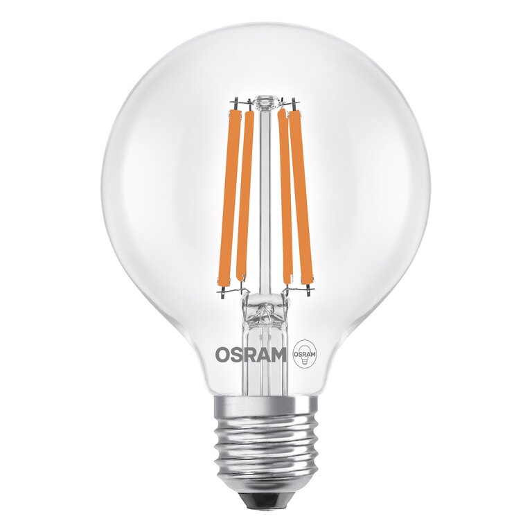 Osram / Ledvance LED Filament Globe G80 klar 330° UltraEfficient 2,2-40W/840 kaltweiß 470lm E27 220-240V