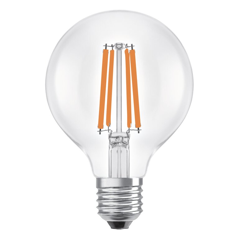 Osram / Ledvance LED Filament Globe G80 klar 330° UltraEfficient 2,2-40W/840 kaltweiß 470lm E27 220-240V