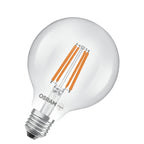 Osram / Ledvance LED Filament Globe G95 klar 330° UltraEfficient 5-75W/827 warmweiß 1055lm E27 220-240V