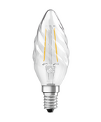 Osram / Ledvance LED Filament Retrofit Kerze BW klar gedreht 300° 2,8-25W/827 warmweiß 250lm E14 220-240V dimmbar