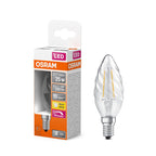 Osram / Ledvance LED Filament Retrofit Kerze BW klar gedreht 300° 2,8-25W/827 warmweiß 250lm E14 220-240V dimmbar