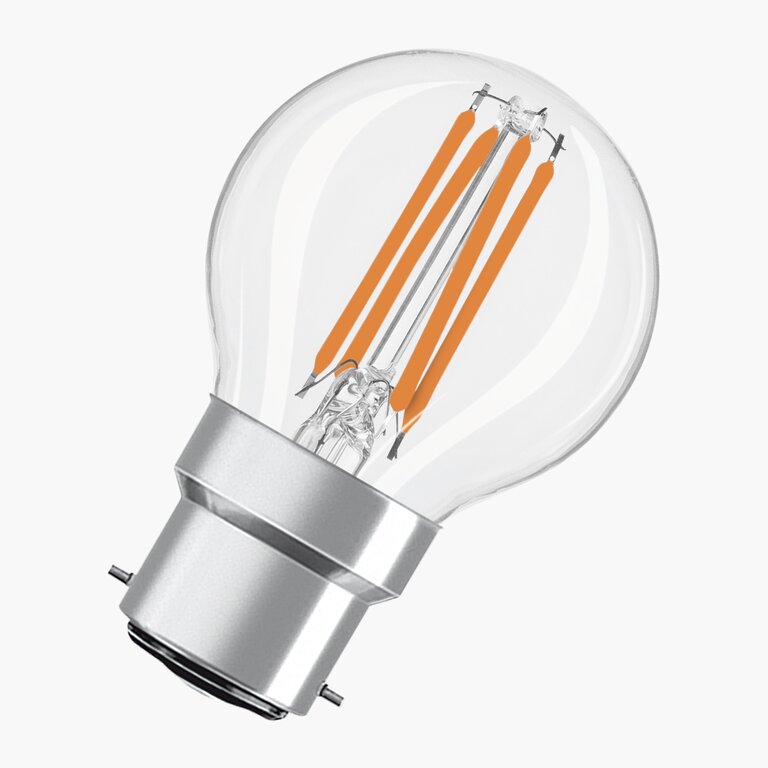 Osram / Ledvance LED Filament Star Tropfen P klar 300° 4-40W/840 kaltweiß 470lm B22d 220-240V