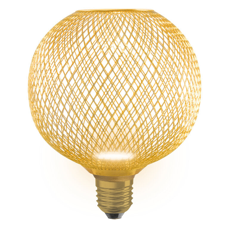 Osram / Ledvance LED Decor Globe matt gold 100° Flat 3,5-28W/827 warmweiß 300lm E27 220-240V