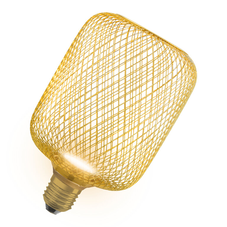 Osram / Ledvance LED Decor Square matt gold 100° Flat 3,5-28W/827 warmweiß 300lm E27 220-240V