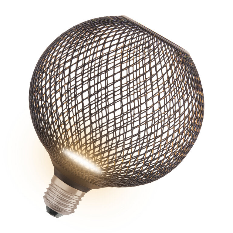 Osram / Ledvance LED Decor Globe matt schwarz 100° Flat 3,5-28W/827 warmweiß 300lm E27 220-240V
