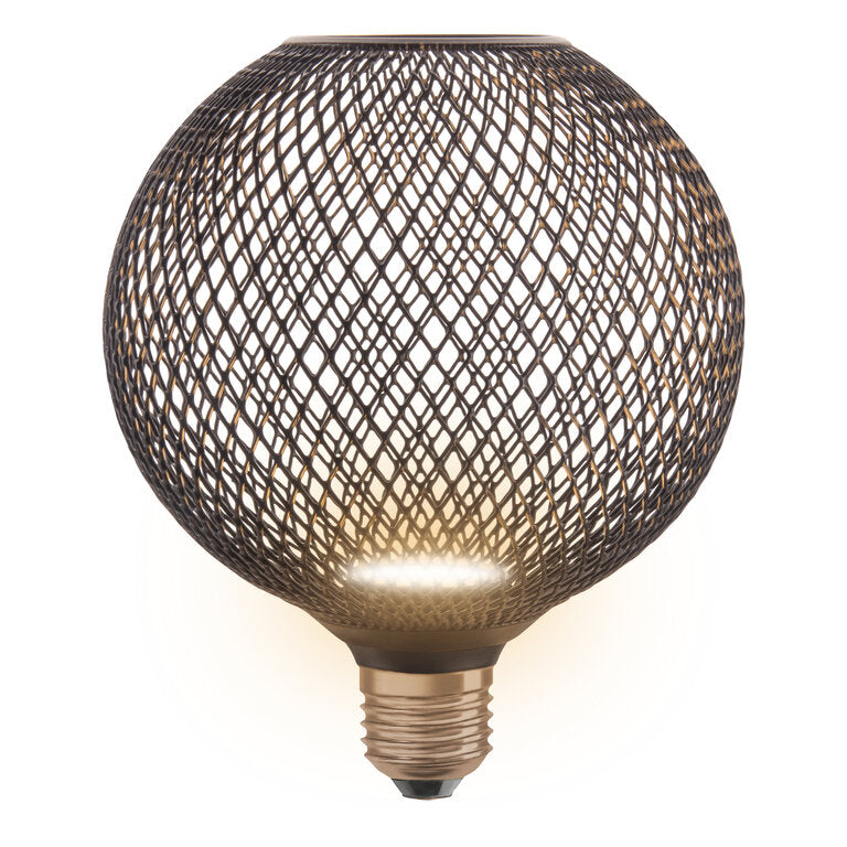 Osram / Ledvance LED Decor Globe matt schwarz 100° Flat 3,5-28W/827 warmweiß 300lm E27 220-240V