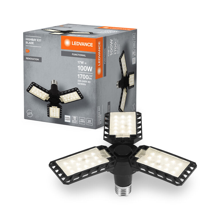 Osram / Ledvance LED Highbay Blade Deckenlampe 100° 17W/840 kaltweiß 1700lm E27 220-240V