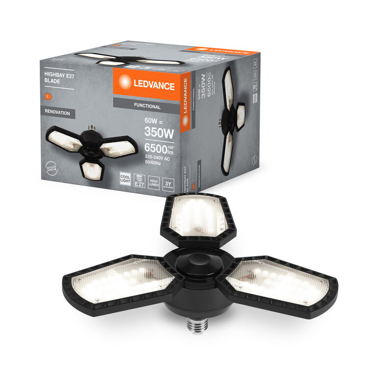 Osram / Ledvance LED Highbay Blade Deckenlampe 100° 60W/840 kaltweiß 6500lm E27 220-240V
