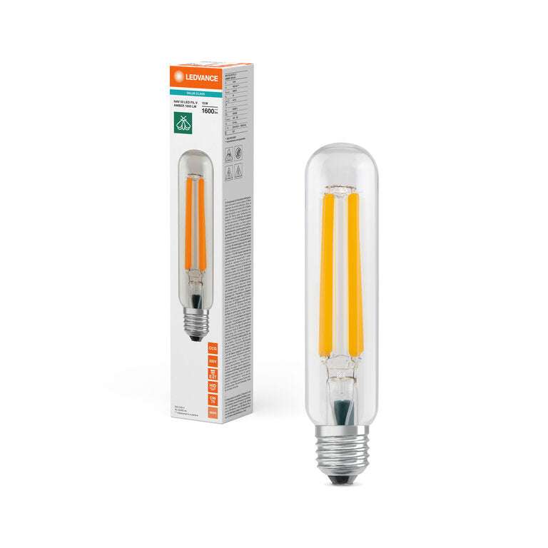 Osram / Ledvance LED Filament NAV 50 klar 360° Value 15-50W/718 Bernstein 1600lm E27 KVG VVG AC 220-240V