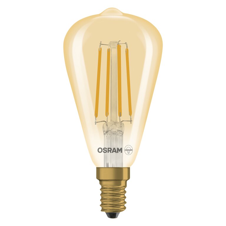 Osram / Ledvance LED Filament Vintage 1906 Edison ST klar 320° 4,8-32W/822 extra warmweiß 360lm E14 220-240V dimmbar