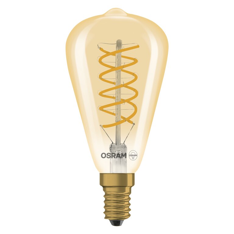Osram / Ledvance LED Filament Spiral Vintage 1906 Edison ST klar 320° 4,8-32W/822 extra warmweiß 360lm E14 220-240V dimmbar