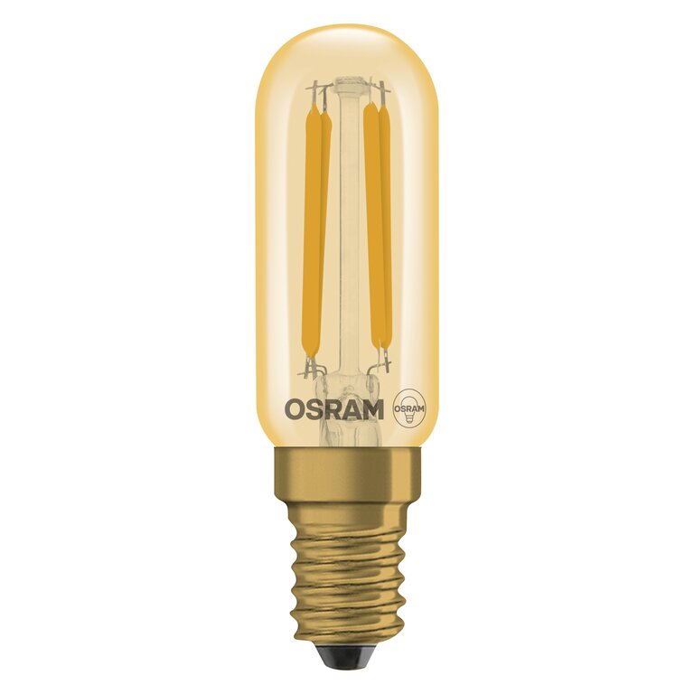 Osram / Ledvance LED Filament Vintage 1906 Special T26 klar 320° 4,8-40W/822 extra warmweiß 470lm E14 220-240V dimmbar