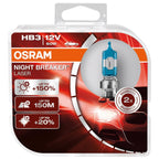 Osram HAL Night Breaker Laser HB3 PKW +150% 60W 1700lm 3200k P20d 12V 2er Pack