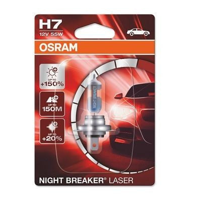 Osram HAL Night Breaker Laser H7 PKW +150% 55W 1500lm PX26d 12V 1er Blister