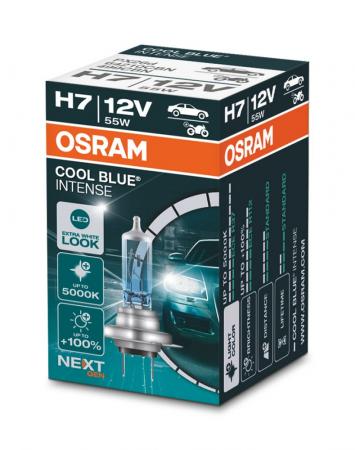 Osram HAL Cool Blue Intense Next Gen H7 PKW +100% 55W 1500lm bis 5000k PX26d 12V