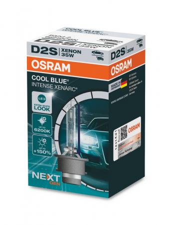 Osram HID Xenarc Cool Blue Intense Next Gen D2S PKW +150% 35W 3200lm bis 6200k P32d-2 42V