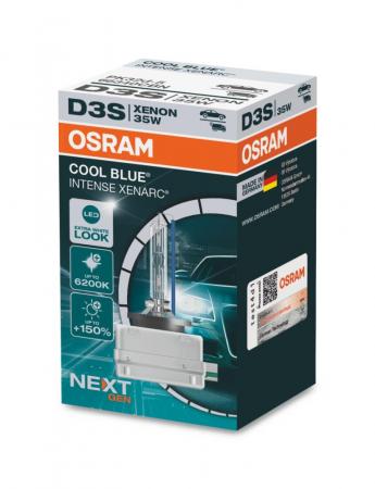 Osram HID Xenarc Cool Blue Intense Next Gen D3S PKW +150% 35W 3200lm bis 6200k PK32d-5 42V