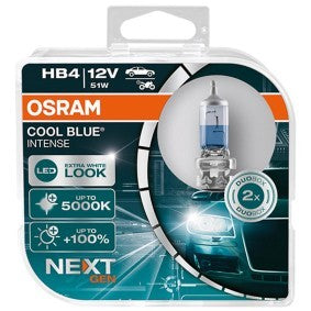 Osram HAL Cool Blue Intense Next Gen HB4 PKW +100% 51W 1095lm bis 5000k P22d 12V 2er Pack