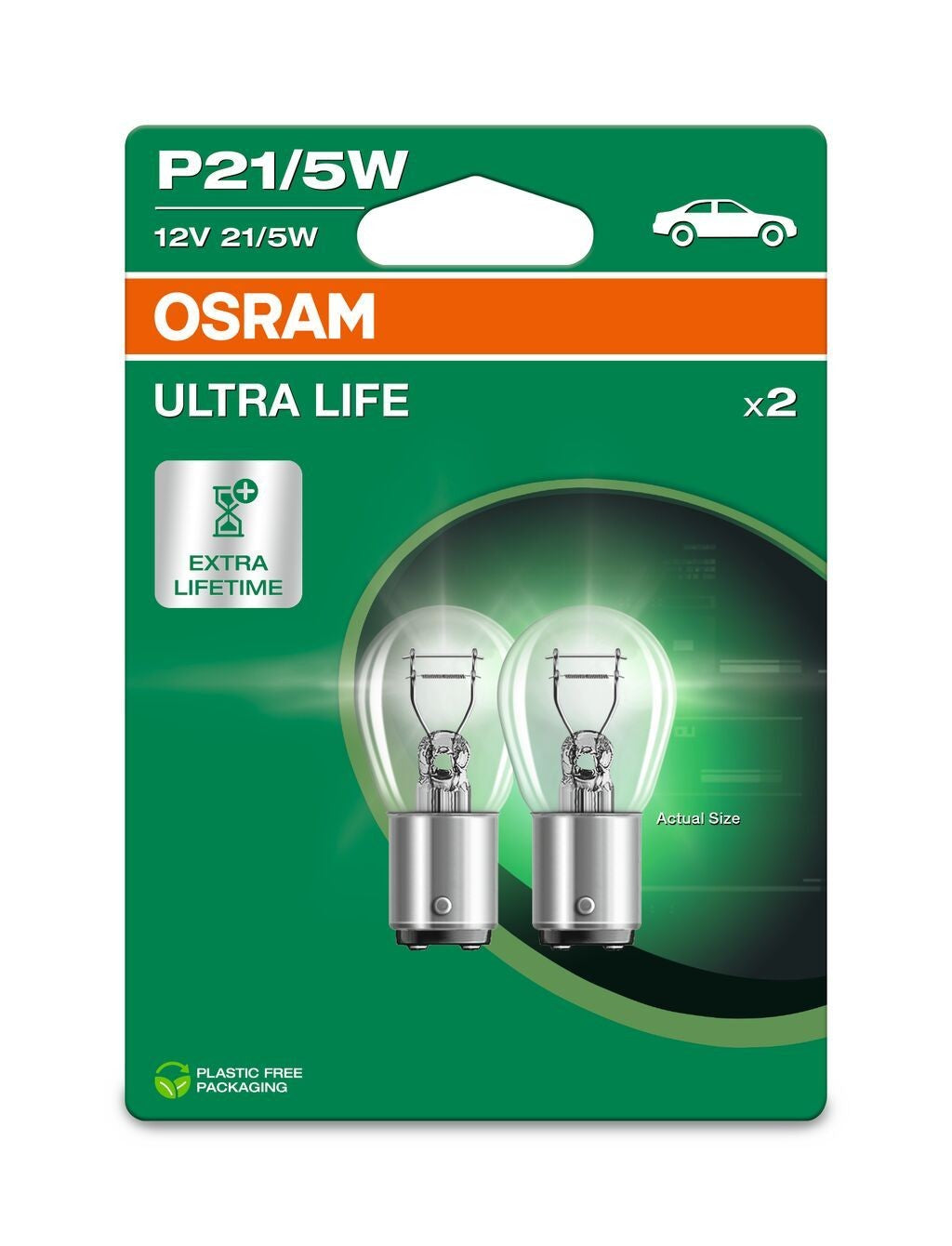 Osram AUX Ultra Life P21/5 PKW 21/5W 440/35lm BAY15d 12V 2er Blister
