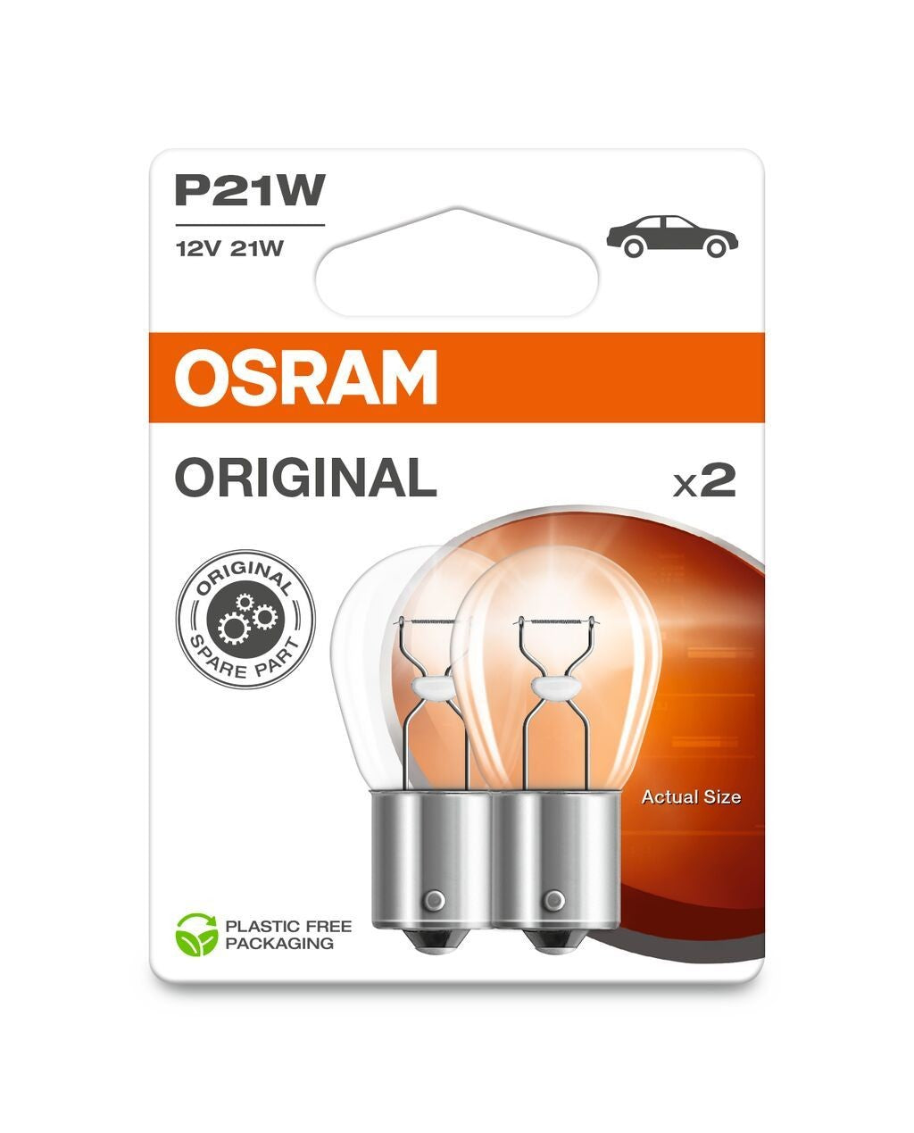 Osram AUX Original P21W PKW 21W 460lm BA15s 12V 2er Blister
