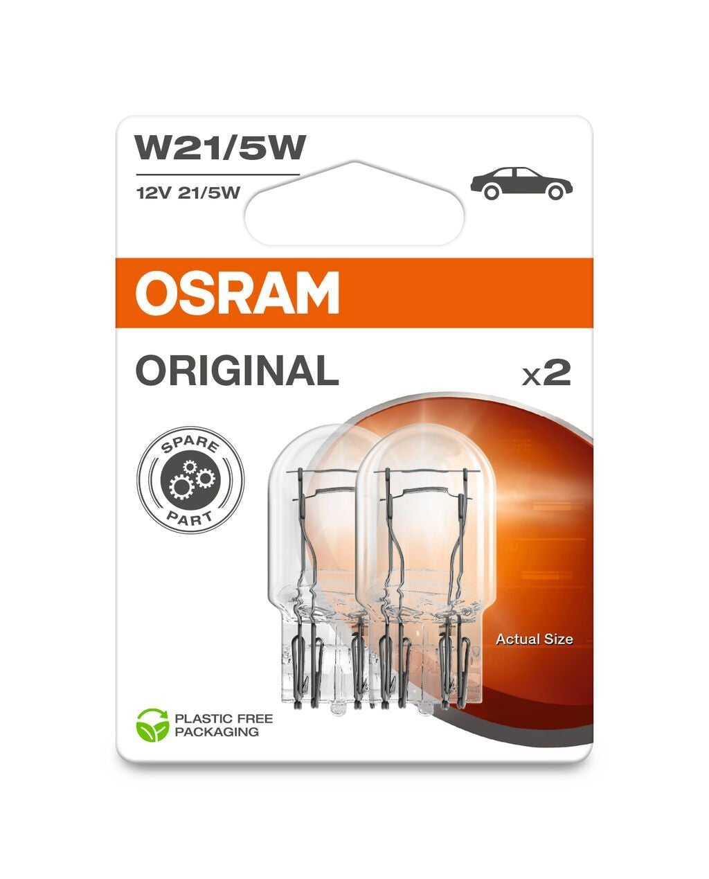 Osram AUX Original W21/5W PKW 21/5W 440/35lm W3x16q 12V 2er Blister