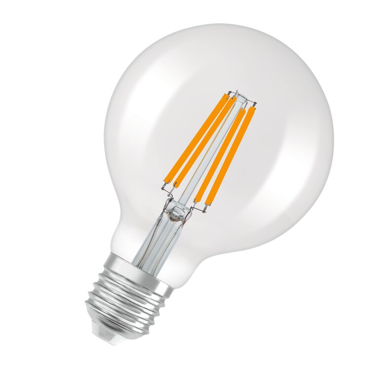 Osram / Ledvance LED Filament Superior Globe G95 klar 320° UltraEfficient 4-60W/830 warmweiß 840lm E27 220-240V