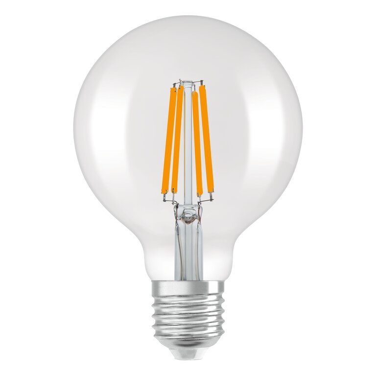 Osram / Ledvance LED Filament Superior Globe G95 klar 320° UltraEfficient 4-60W/830 warmweiß 840lm E27 220-240V