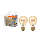 Osram / Ledvance LED Filament Base Classic A klar 320° 5,9-45W/827 warmweiß 550lm E27 220-240V 2er Pack