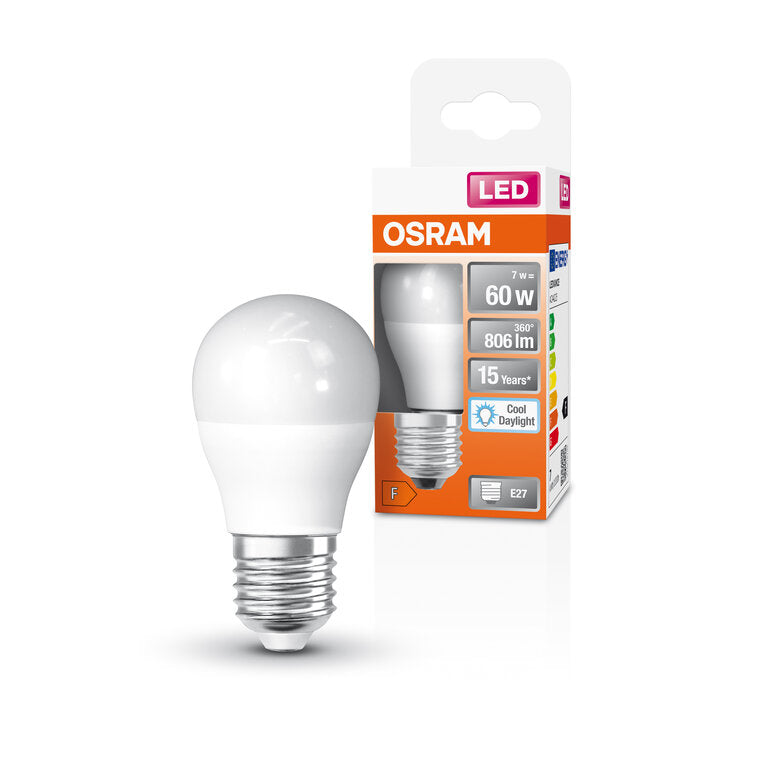 Osram / Ledvance LED Star Tropfen P matt 150° 6,5-60W/865 tageslichtweiß 806lm E27 220-240V