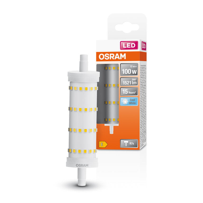 Osram / Ledvance LED Line klar 300° 13-100W/840 kaltweiß 1521lm R7s 220-240V 118mm