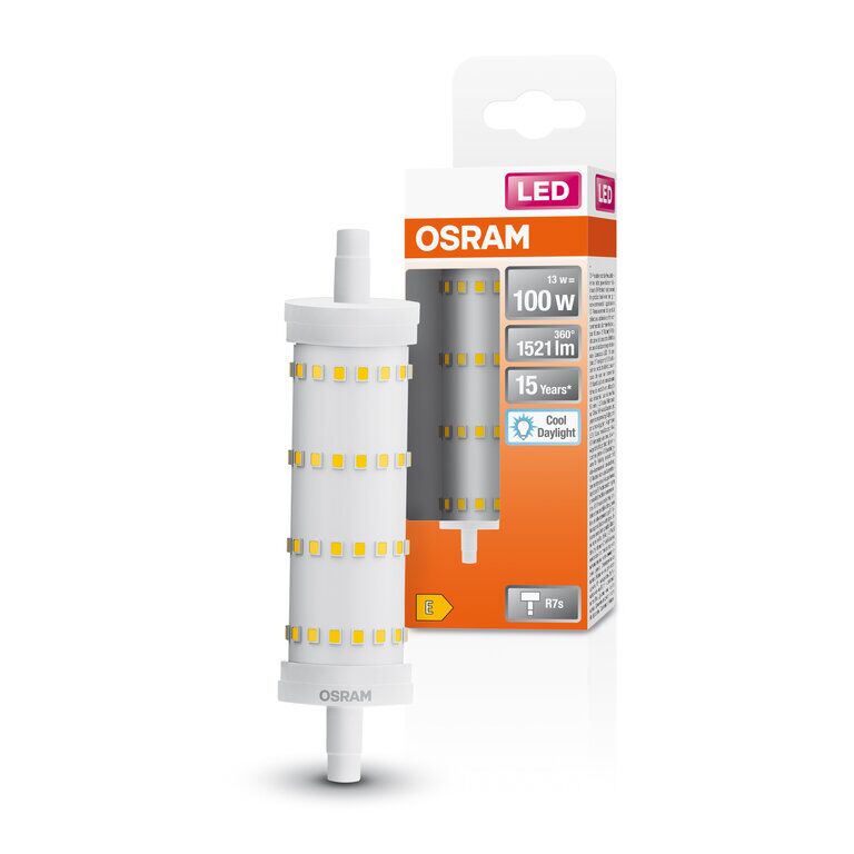 Osram / Ledvance LED Line klar 300° 13-100W/865 tageslichtweiß 1521lm R7s 220-240V 118mm