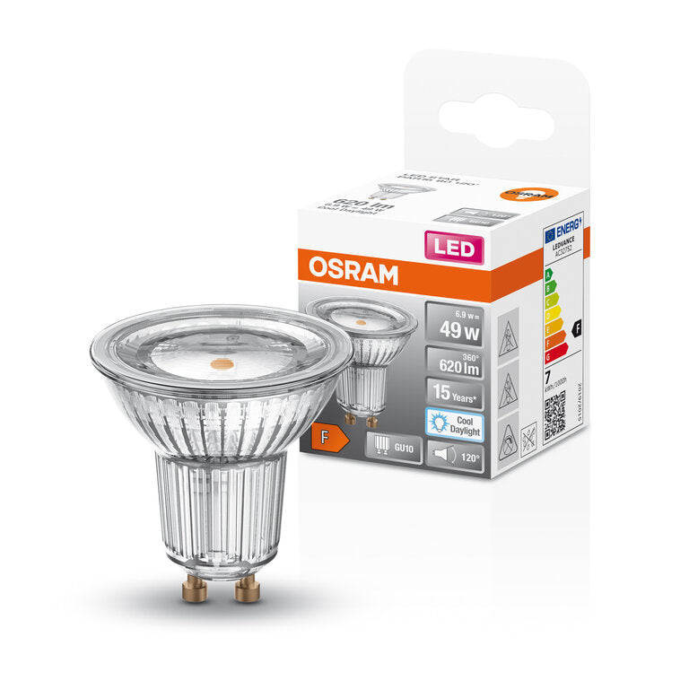 Osram / Ledvance LED Star Spot PAR16 120° 6,9-49W/865 tageslichtweiß 620lm GU10 220-240V