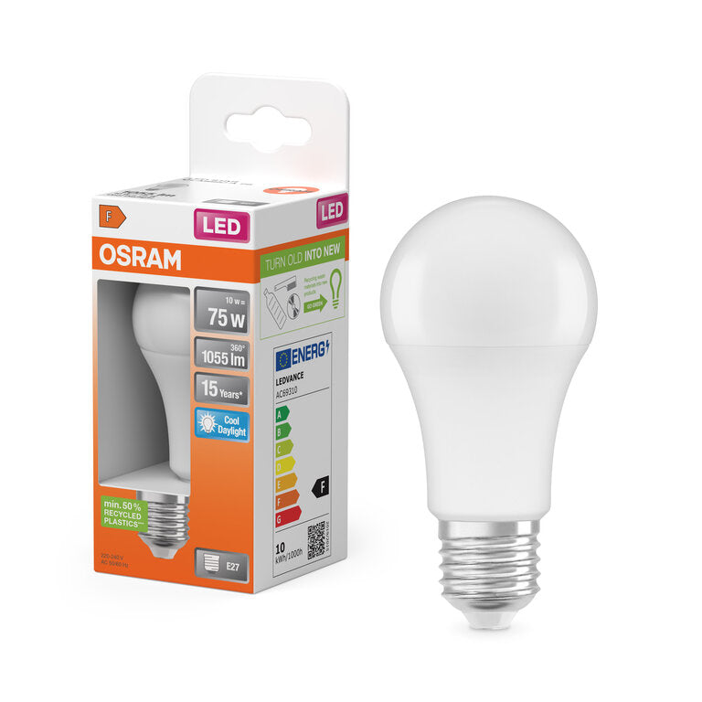 Osram / Ledvance LED Star Classic A matt 180° 10-75W/865 tageslichtweiß 1055lm E27 220-240V